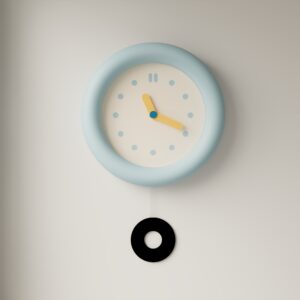 Baby Blue Wall Clock