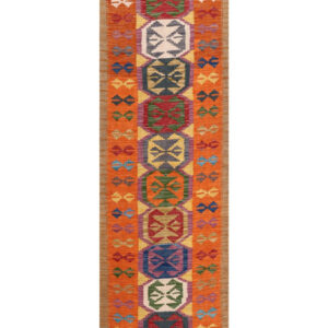 Maimana Afghanistan Kilim Rug - 195 x61 cm