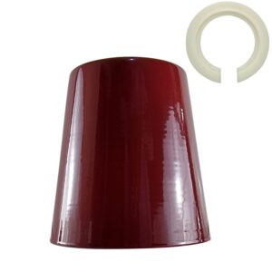 Retro Easy Fit Light Shade 13cm Metal E27 Burgundy Lampshade~3896