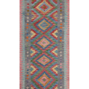 Maimana Afghanistan Kilim Rug - 202 x91 cm