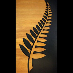 Wooden Fern Leaf Hanging Wall Panel