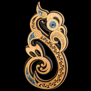 Large 3D Inlaid Manaia Koru Wall Hanging