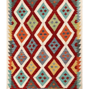Maimana Afghanistan Kilim Rug - 142 x96 cm