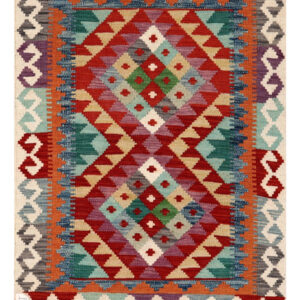 Maimana Afghanistan Kilim Rug - 115 x 83 cm