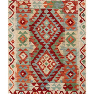 Maimana Afghanistan Kilim Rug - 112 x 80 cm