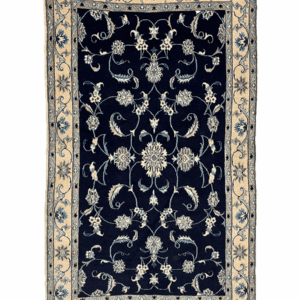Nain Persian Vintage Hand Knotted Wool Rug - 160 x 120 cm