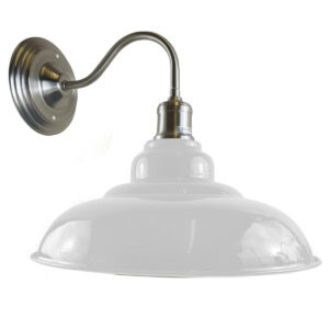 White colour Modern Industrial Indoor Wall Light Fitting Painted Metal Lounge Lamp~1664